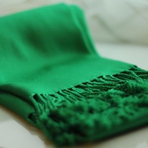 Last Piece NWT Emerald Green Pashmina Women Scarf